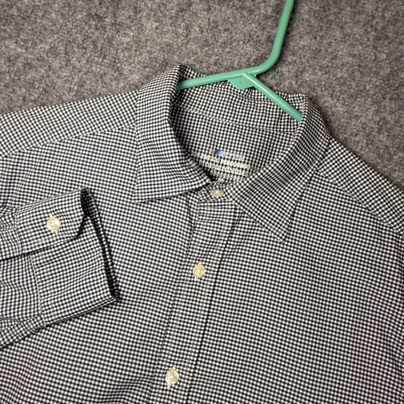 Vineyard Vines Other - Vineyard Vines OTG Performance Shirt Men's‎ Medium Blue Gingham Cotton Blend